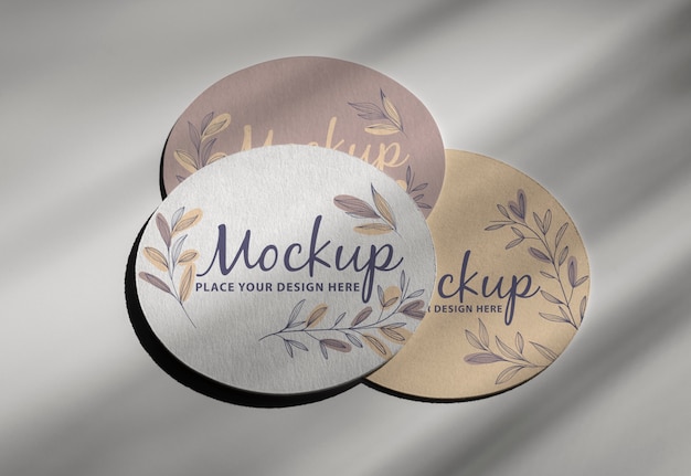 Circle flyer design mockup