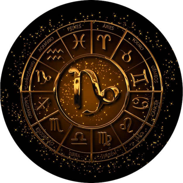 CIRCLE OF GOLDEN ZODIAC SIGNS_CAPRICORN