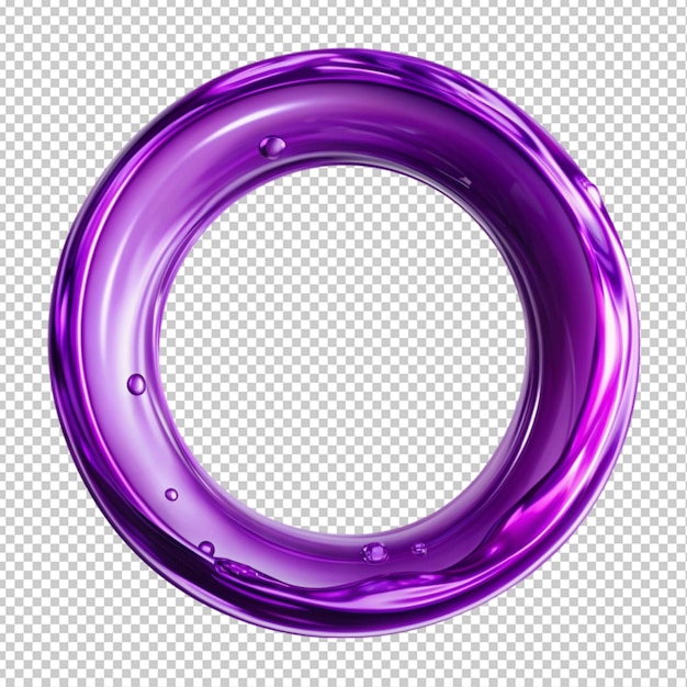 Circle plasticine isolated on transparent background