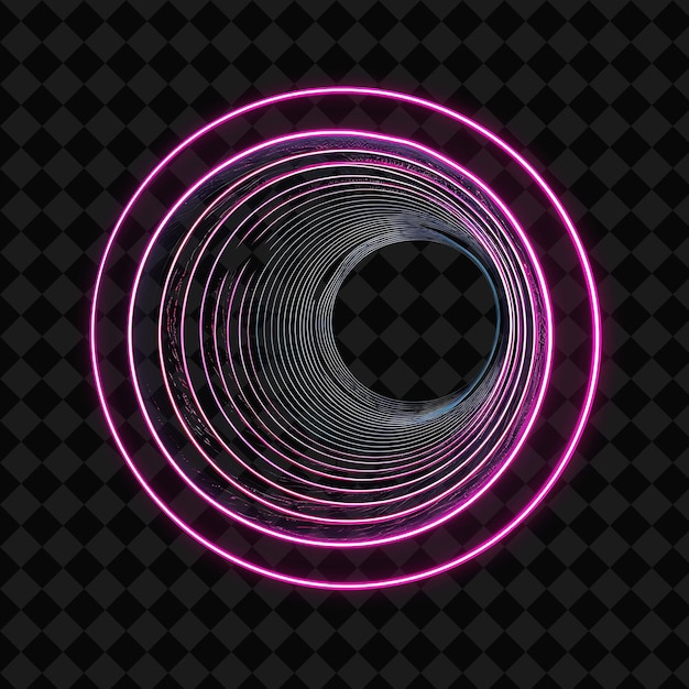 PSD a circle with a pink circle and a black background with a pink circle in the middle