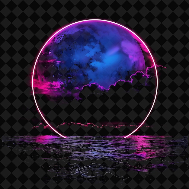 PSD a circle with a pink circle in the middle of it