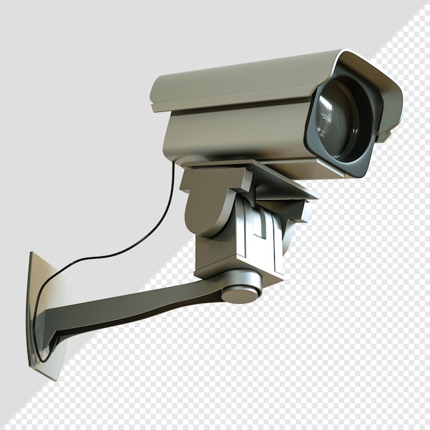 circuit television cctv security camera tilted right 3d render