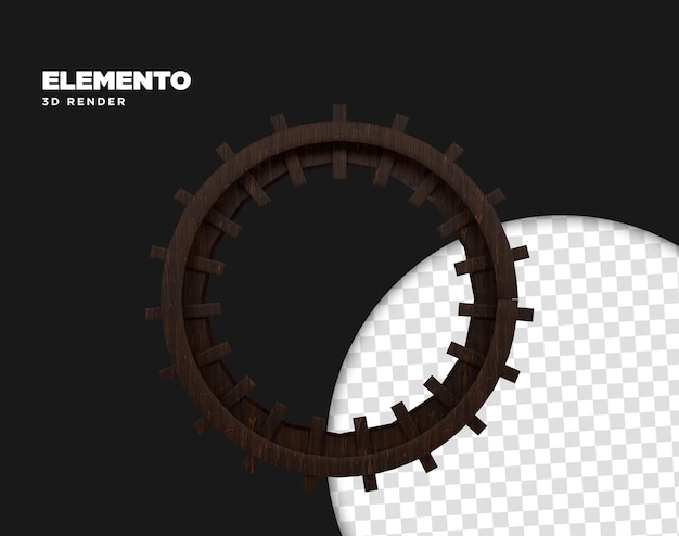 CIRCULAR WOOD 3D ELEMENT