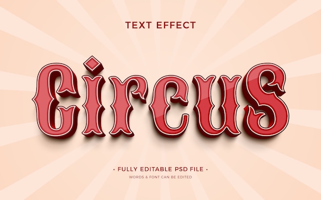 Circus text effect