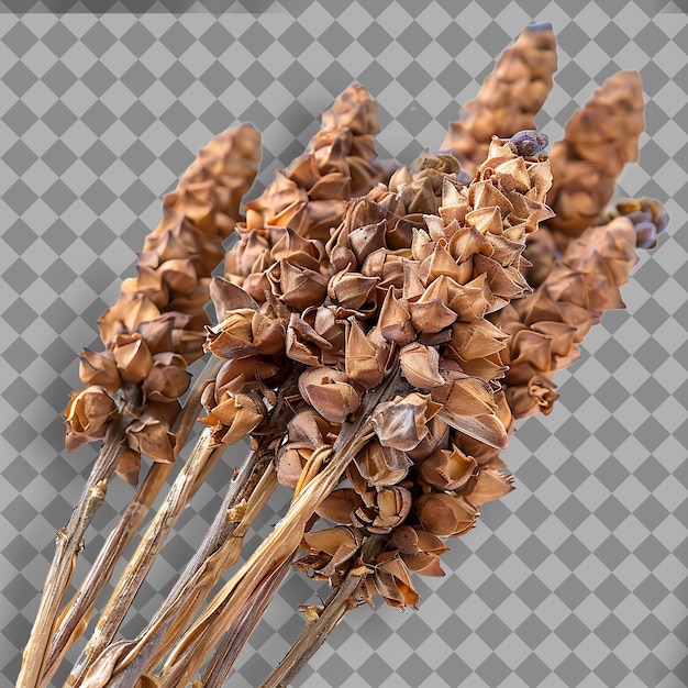 Cistanche Tubulosa Type of Herb Desert Broomrape Form of Her Isolated Object on Clean Background