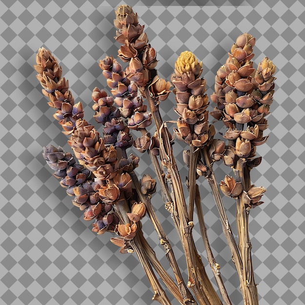 Cistanche Tubulosa Type of Herb Desert Broomrape Form of Her Isolated Object on Clean Background