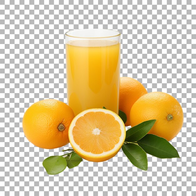 PSD citrus juice on transparent background