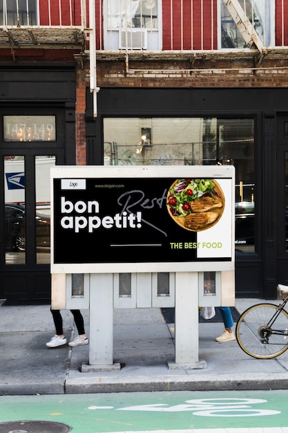 City billboard concept mock-up