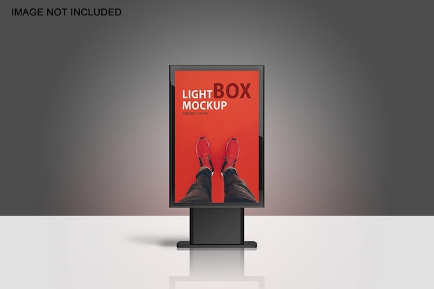 City light advertising mockup