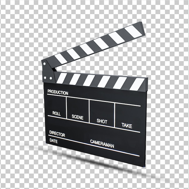 PSD clapper board for movie psd file with transparent background