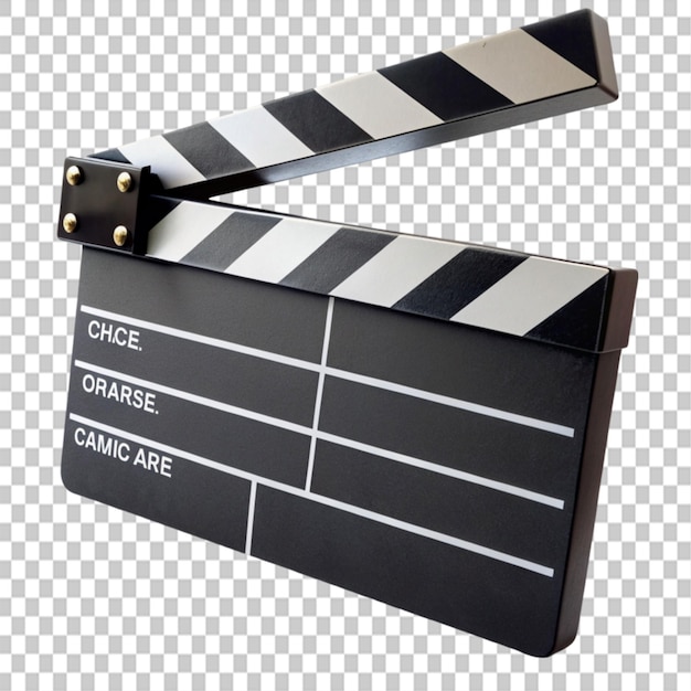 clapper board on transparent background