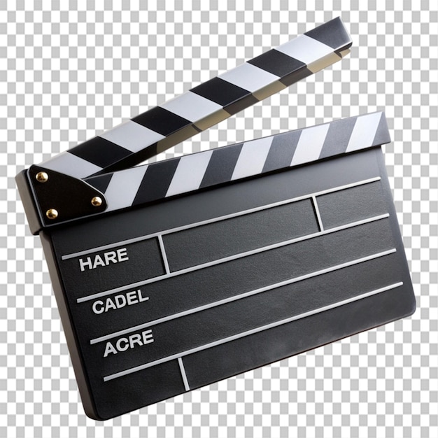 clapper board on transparent background