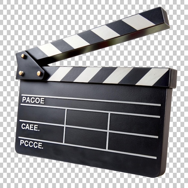 clapper board on transparent background