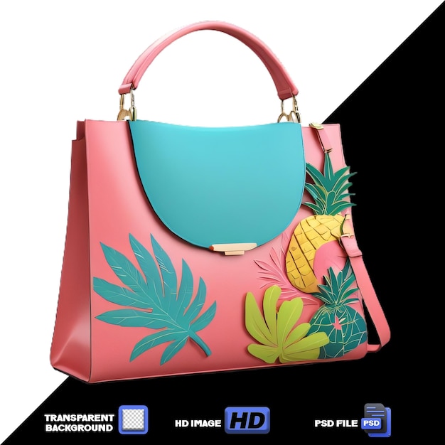 PSD classic clutch womens purse png isolated background