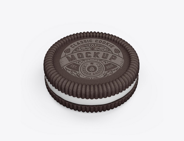 Classic Cookie Sandwich Mockup