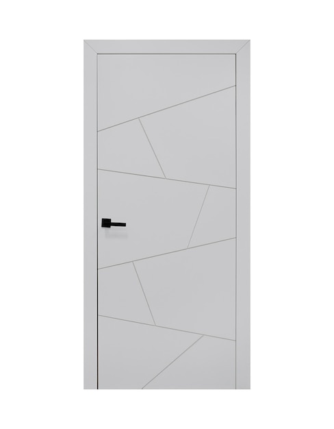 Classic gray door with diamond design front view ral 7047