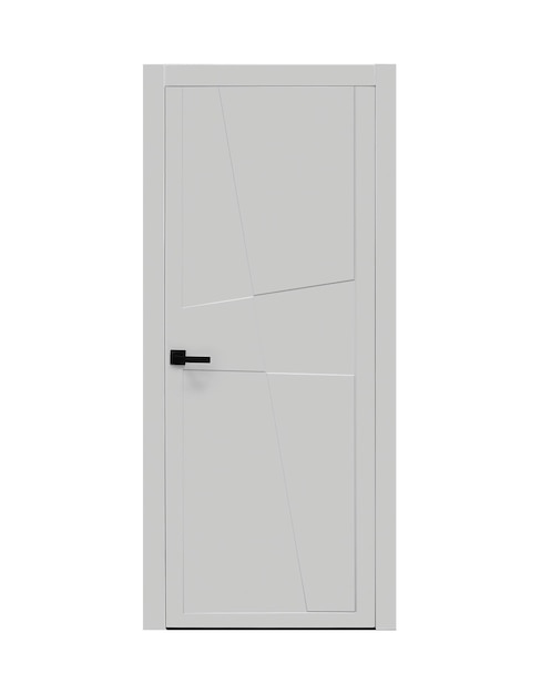 Classic gray door with diamond design front view ral 7047