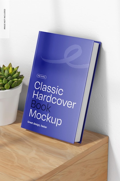 Classic Hardcover Book Mockup Right View