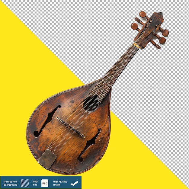 Classic Mandolin transparent background PNG PSD