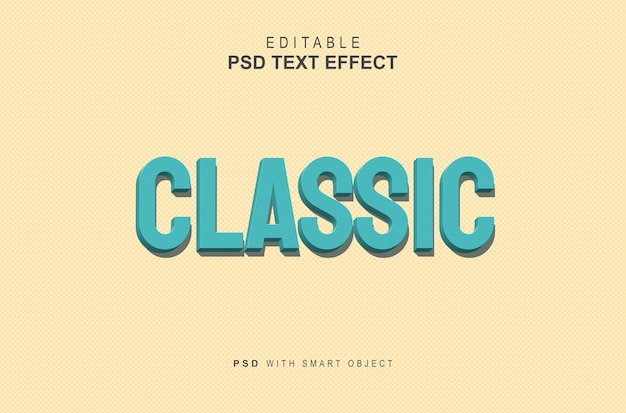 Classic text effect