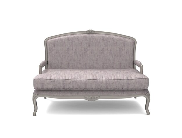 PSD classic vintage sofa on white background luxury sofa furniture collection