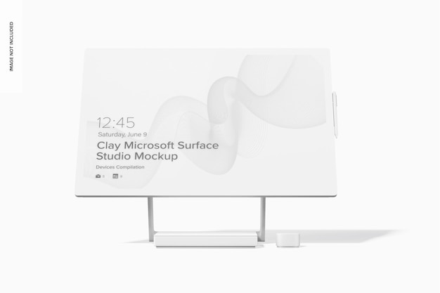 Clay Microsoft Surface Studio Mockup