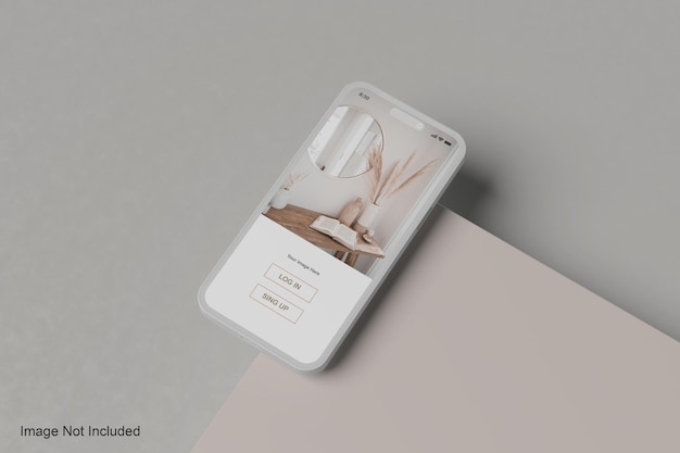 Clay phone 14 pro mockup