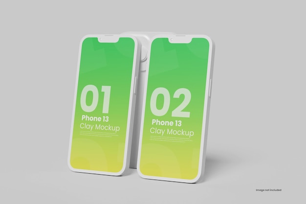 Clay Smartphone Mockup