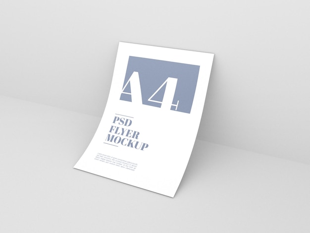 PSD clean a4 psd flyer mockup