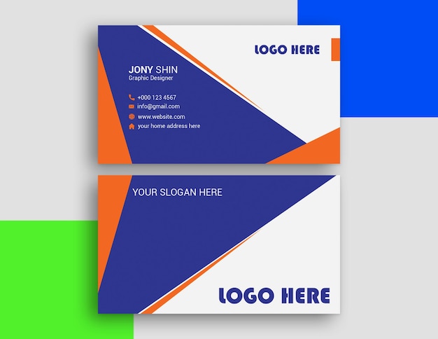 clean business card