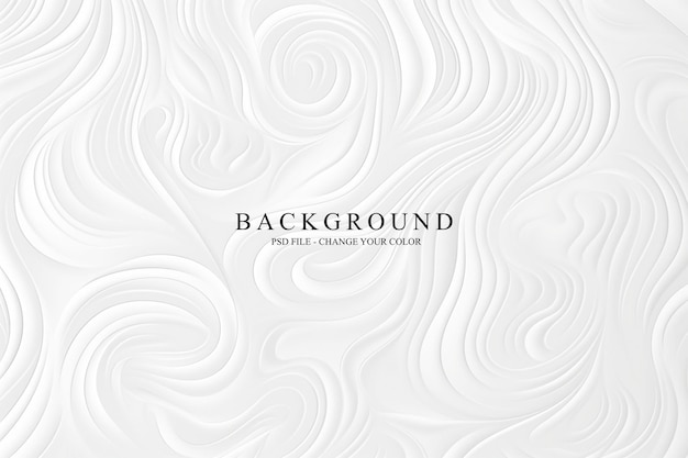 Clean and Elegant White Wavy Lines Background