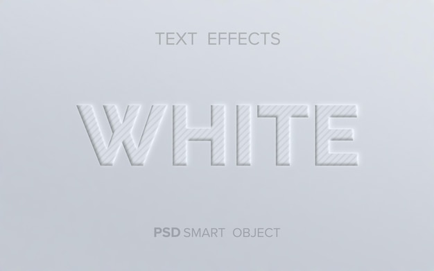 Clean emboss text effect