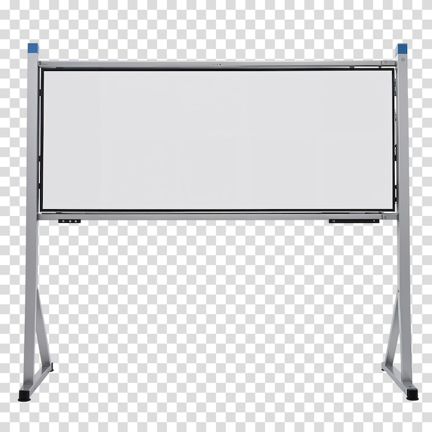 PSD a clean empty whiteboard set against a plain background ideal for writing advertisements messages