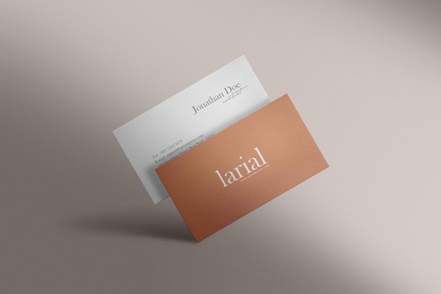 Clean minimal business card mockup