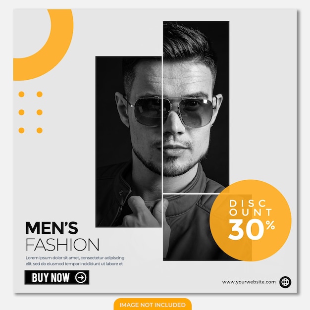 Clean modern fashion instagram template