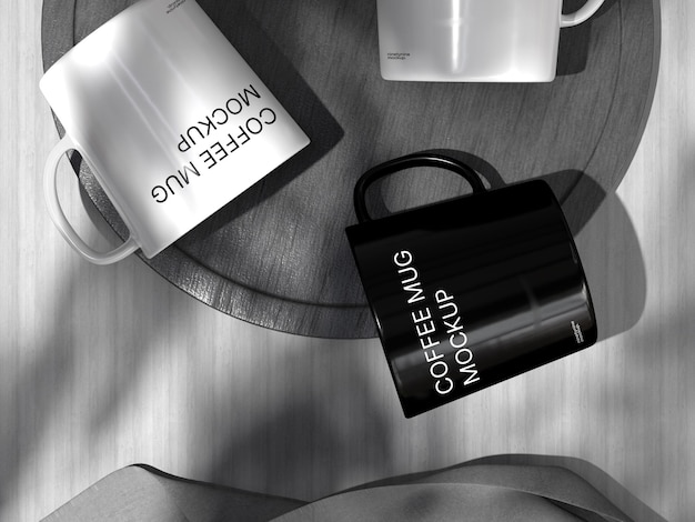 PSD clean and simple modern mug mockup