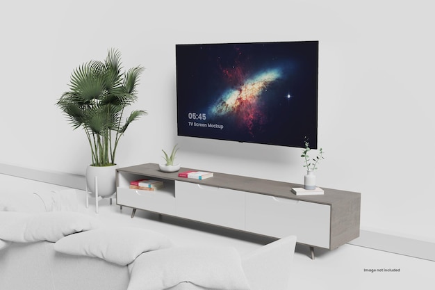 Clean TV Screen Mockup