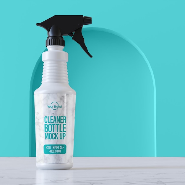 Cleaner Bottle Mockup