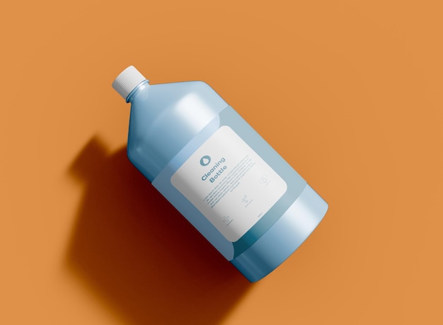 Cleaning Bottle Mockup