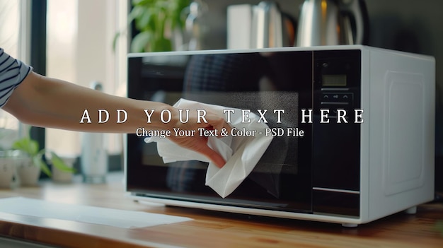 PSD cleaning a microwave