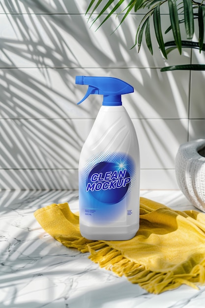 Cleaning product mock-up