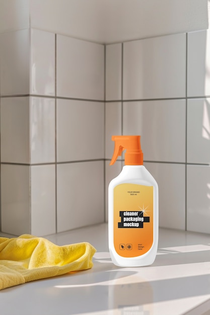 PSD cleaning product mock-up