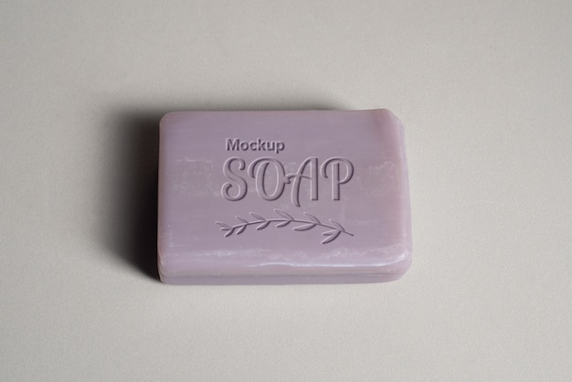 Cleaning soap bar mockup design