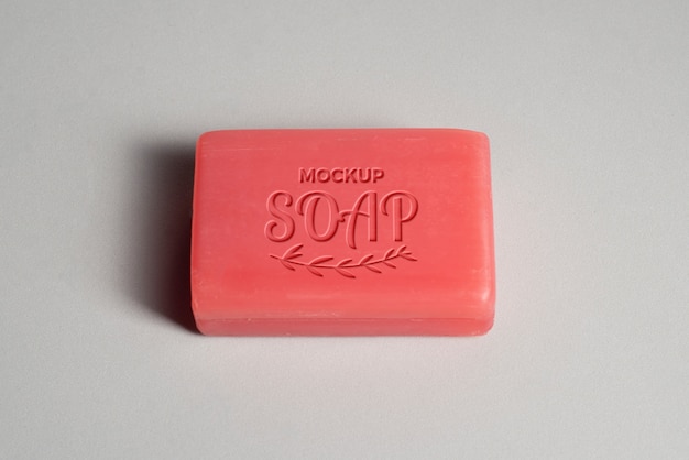 Cleaning soap bar mockup design