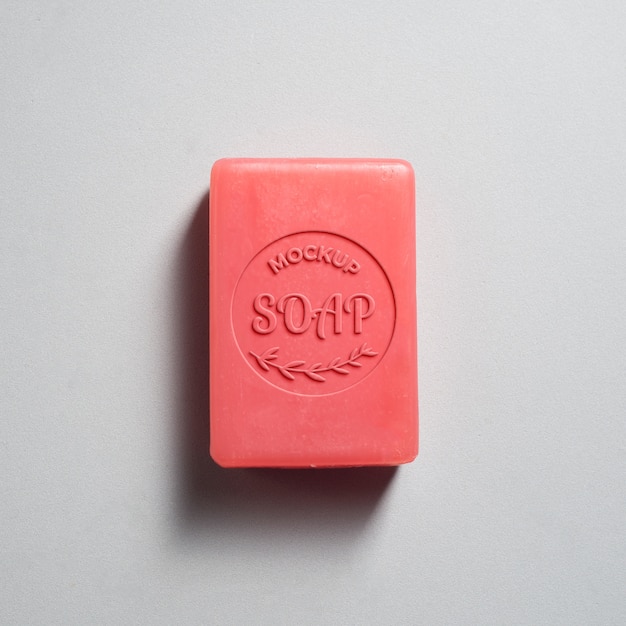 Cleaning soap bar mockup design