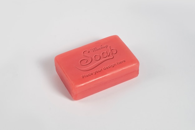 Cleaning soap bar mockup design