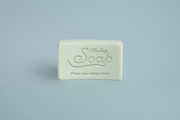 Cleaning soap bar mockup design