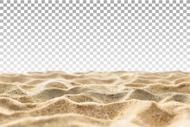 PSD clear background sand on the beach cutout