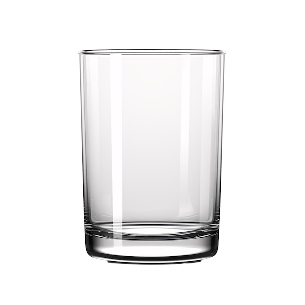 a clear glass with a clear rim