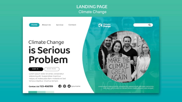 PSD climate change problem landing page